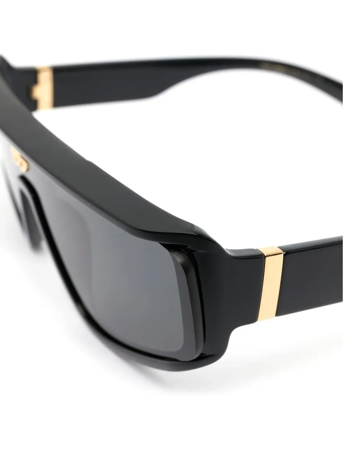 Dolce & Gabbana Eyewear スクエアフレーム ロゴプレート サングラス - ブラック - 画像3