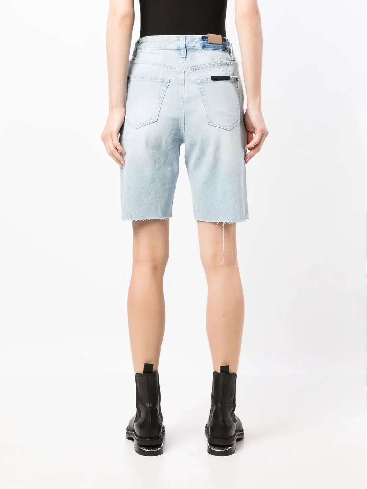 Ksubi ロングライン デニムショーツ（ダメージ加工） - 画像4