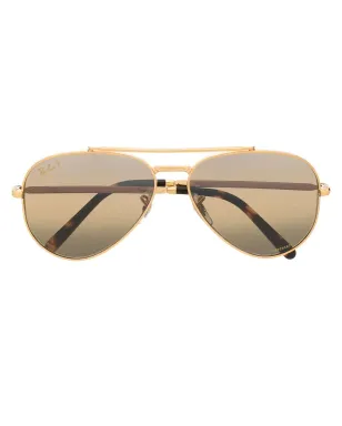 Ray-Ban ミラーレンズのアビエータサングラス - サムネイル1