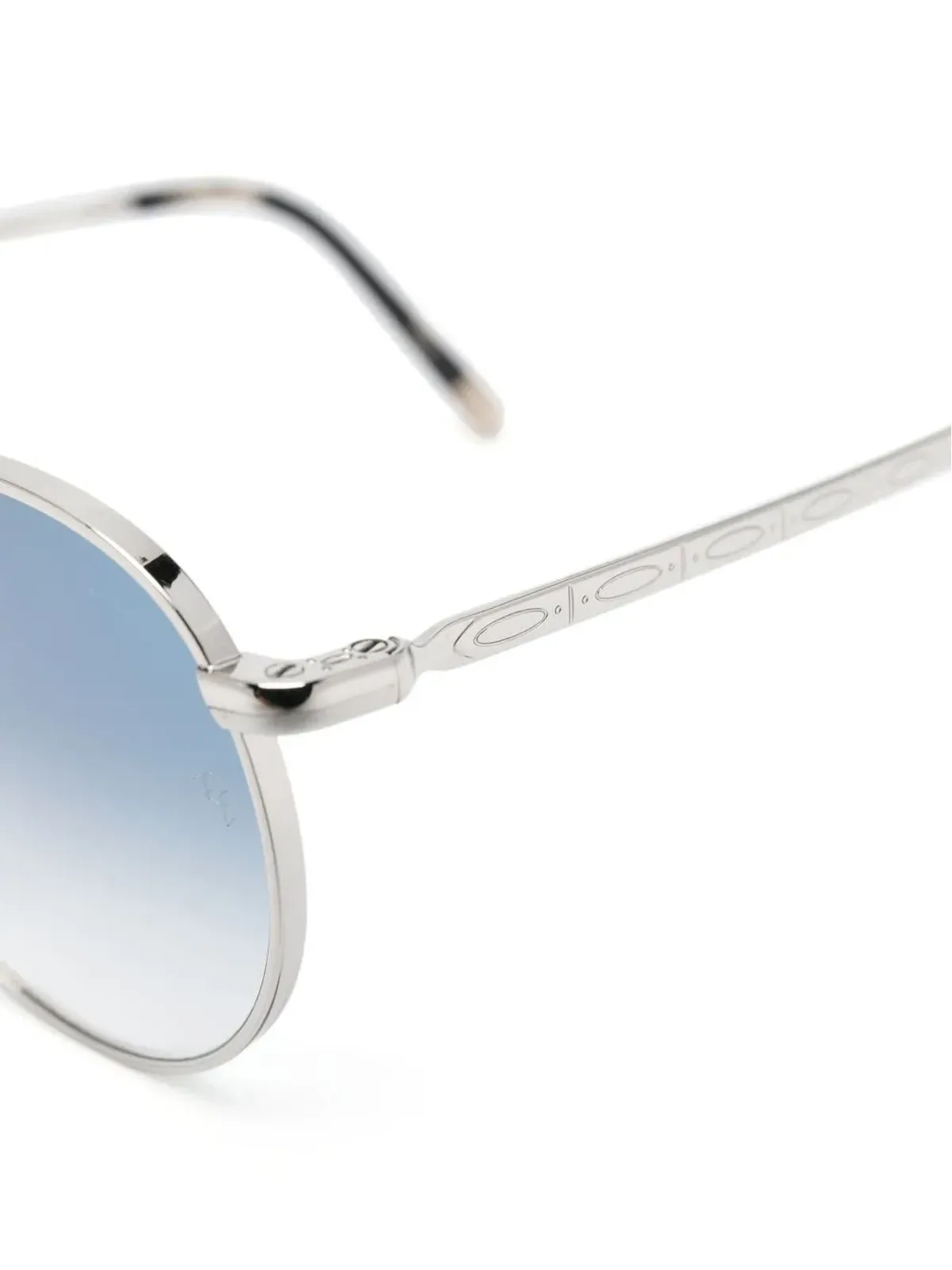 Ray-Ban 色付き丸形フレーム サングラス - 画像3