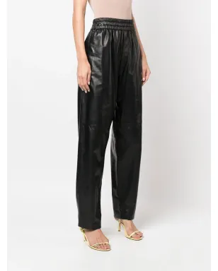 ISABEL MARANT ハイウエストレザーパンツ - サムネイル3