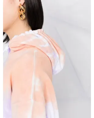 MSGM スローガンプリント タイダイ フーディ - サムネイル3