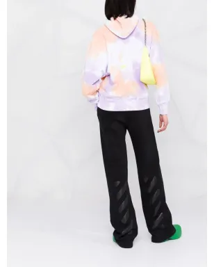 MSGM スローガンプリント タイダイ フーディ - サムネイル4