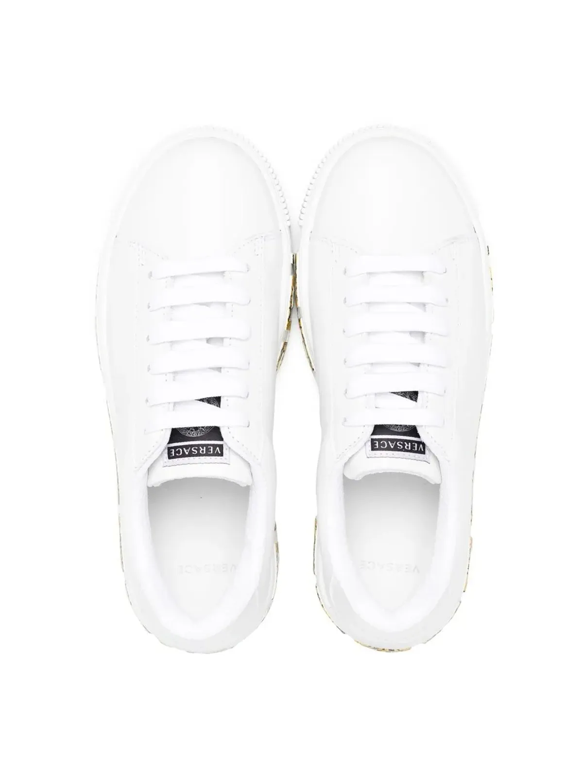Versace Kids Barocco Greca ローカットスニーカー - 画像3