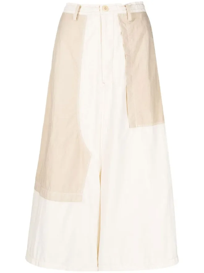 Y's Y's クロップドドロップクロッチ・ワイドレッグパンツの商品画像