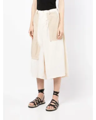 Y's クロップドドロップクロッチ・ワイドレッグパンツ - サムネイル3