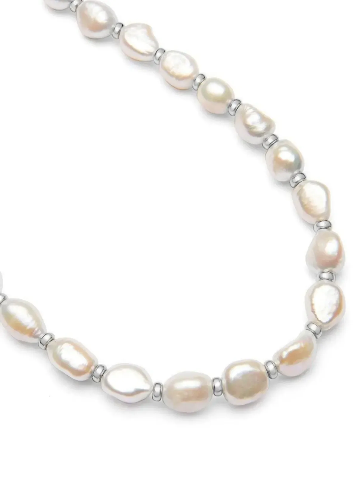 Nialaya Jewelry 淡水パールネックレス（ホワイト） - 画像2