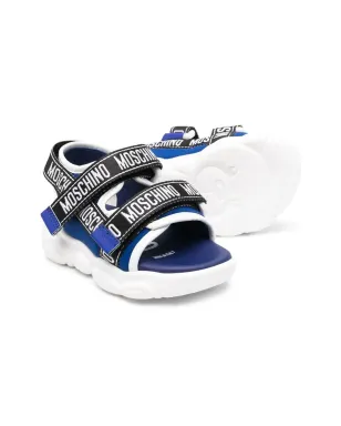 Moschino Kids ロゴタッチストラップサンダル - サムネイル2