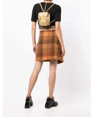 CHANEL Pre-Owned 1992年 Duma ダイヤモンドキルト バックパック - ゴールド - サムネイル2
