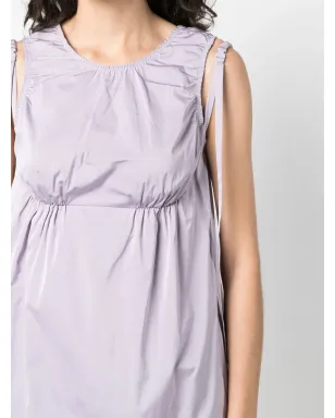 Sportmax Vバック・シフトドレス - パープル - サムネイル5