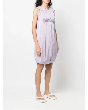Sportmax Vバック・シフトドレス - パープル - サムネイル3
