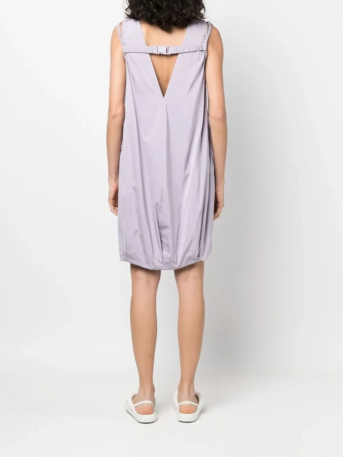 Sportmax Vバック・シフトドレス - パープル - 画像4