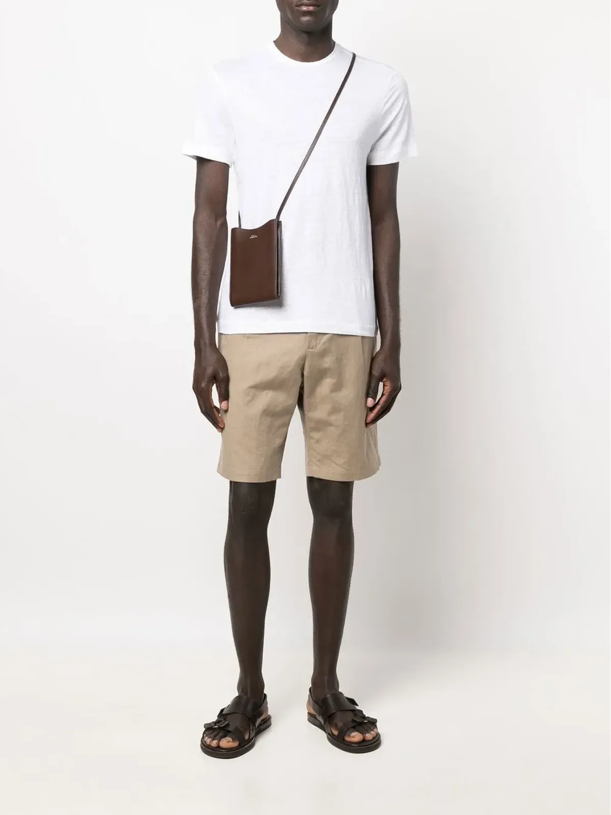 Majestic Filatures シェニール風テクスチャーのフィットTシャツ - 画像2