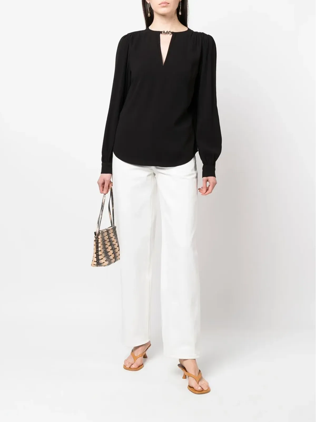 Michael Michael Kors ロングパフスリーブブラウス - 画像2