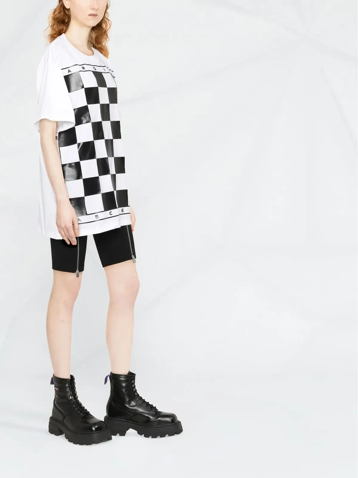 MM6 Maison Margiela チェック柄半袖Tシャツ - 画像4