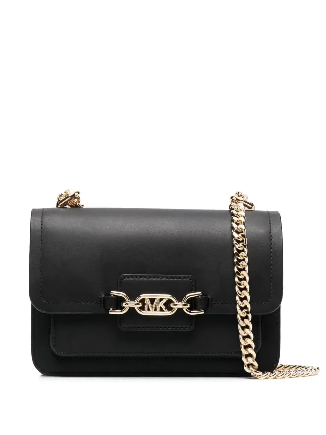 Michael Kors Michael Kors Heather logo-plaque shoulder bag - Blackの商品画像