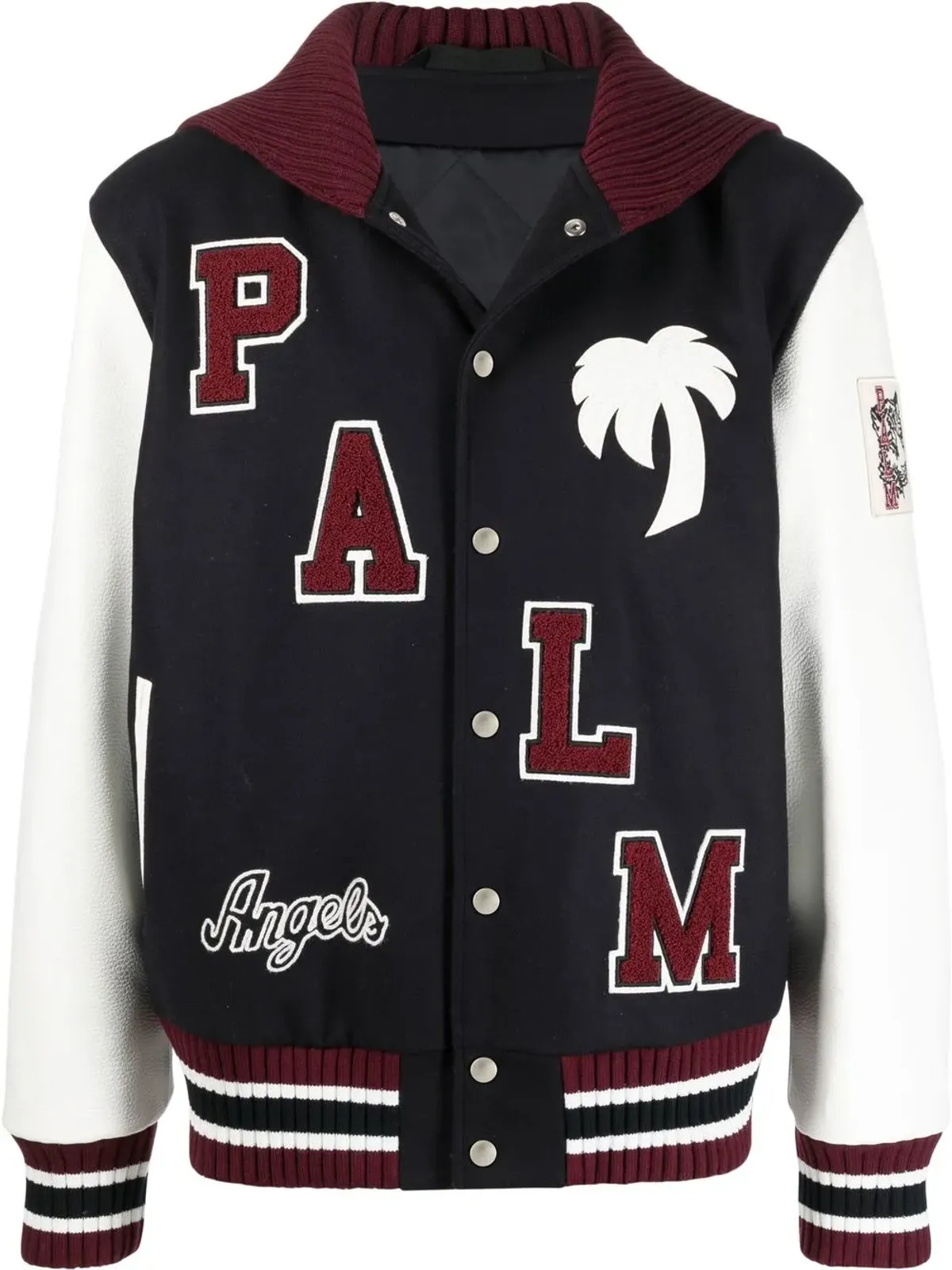Palm Angels ロゴパッチ ヴァーシティジャケット - 画像1