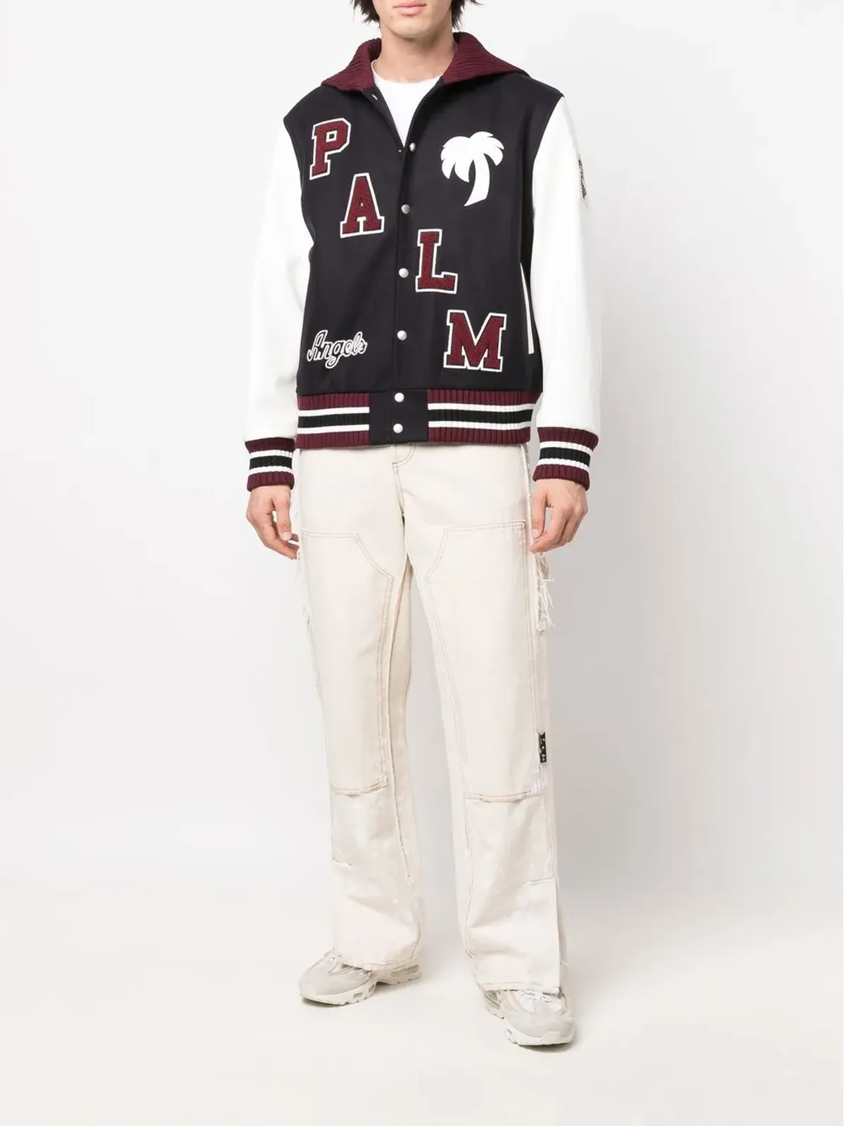 Palm Angels ロゴパッチ ヴァーシティジャケット - 画像2