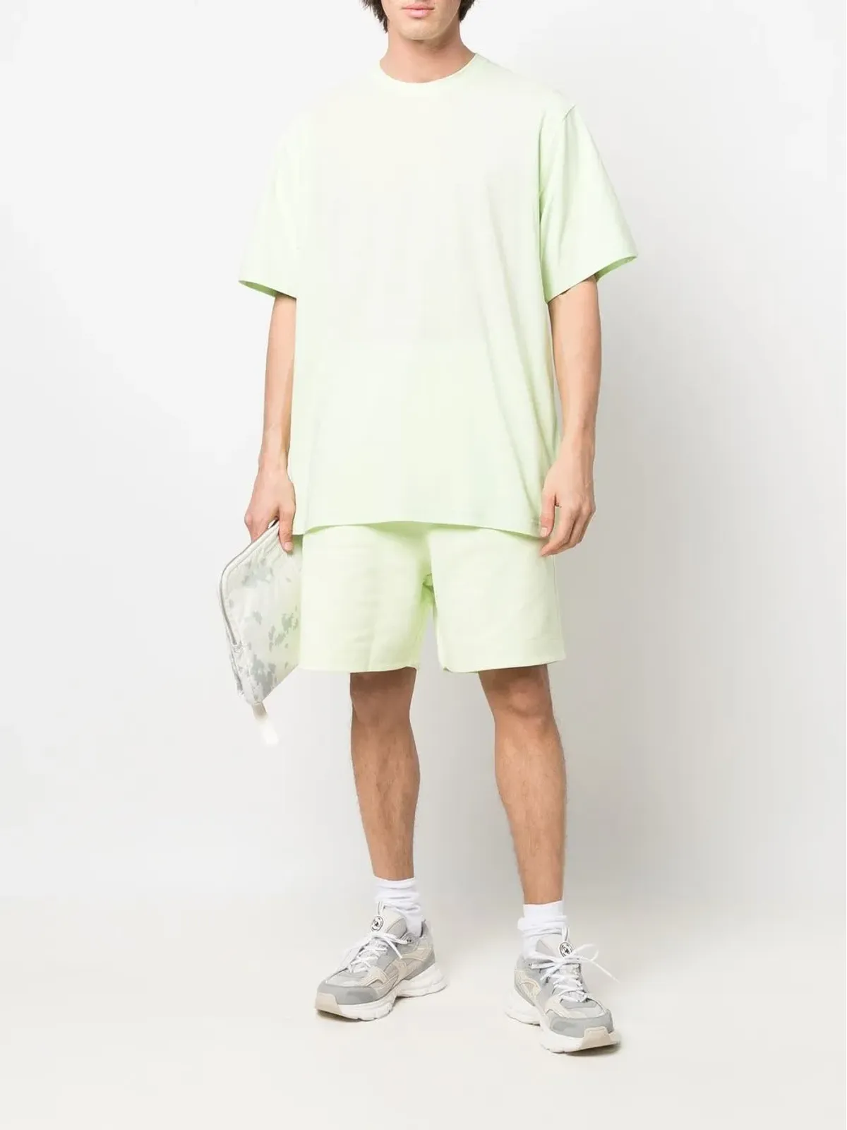 Y-3 ロゴプリント コットン Tシャツ - 画像2