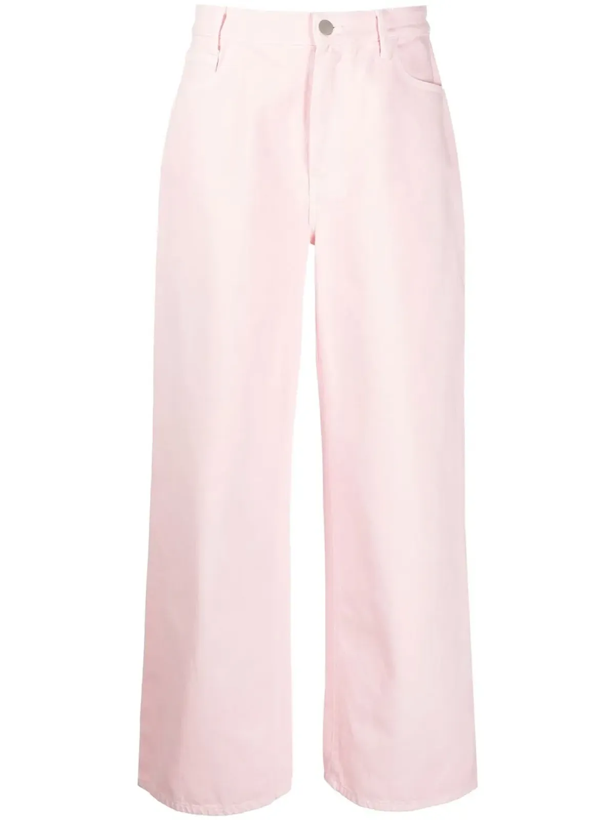Raf Simons ワイドレッグデニムジーンズ ピンク - 画像1