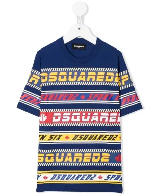 DSQUARED2 KIDS カラーブロック ロゴTシャツ - サムネイル1
