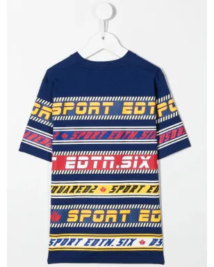 DSQUARED2 KIDS カラーブロック ロゴTシャツ - サムネイル2