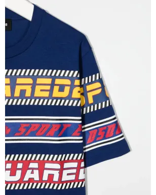 DSQUARED2 KIDS カラーブロック ロゴTシャツ - サムネイル3