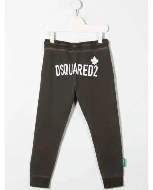 DSQUARED2 KIDS ワンライフ・ワン・プラネット トラウザー グレー - サムネイル2