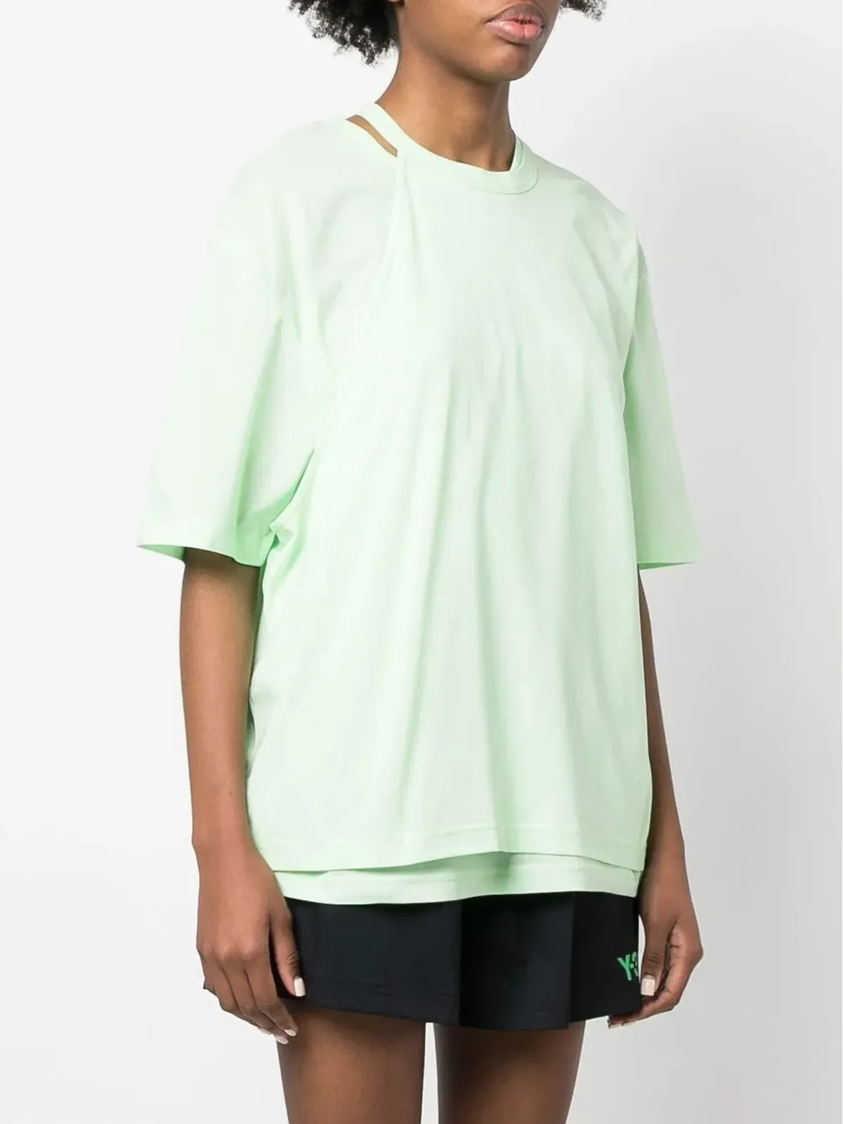 Y-3 レイヤード ロゴプリント Tシャツ - 画像3