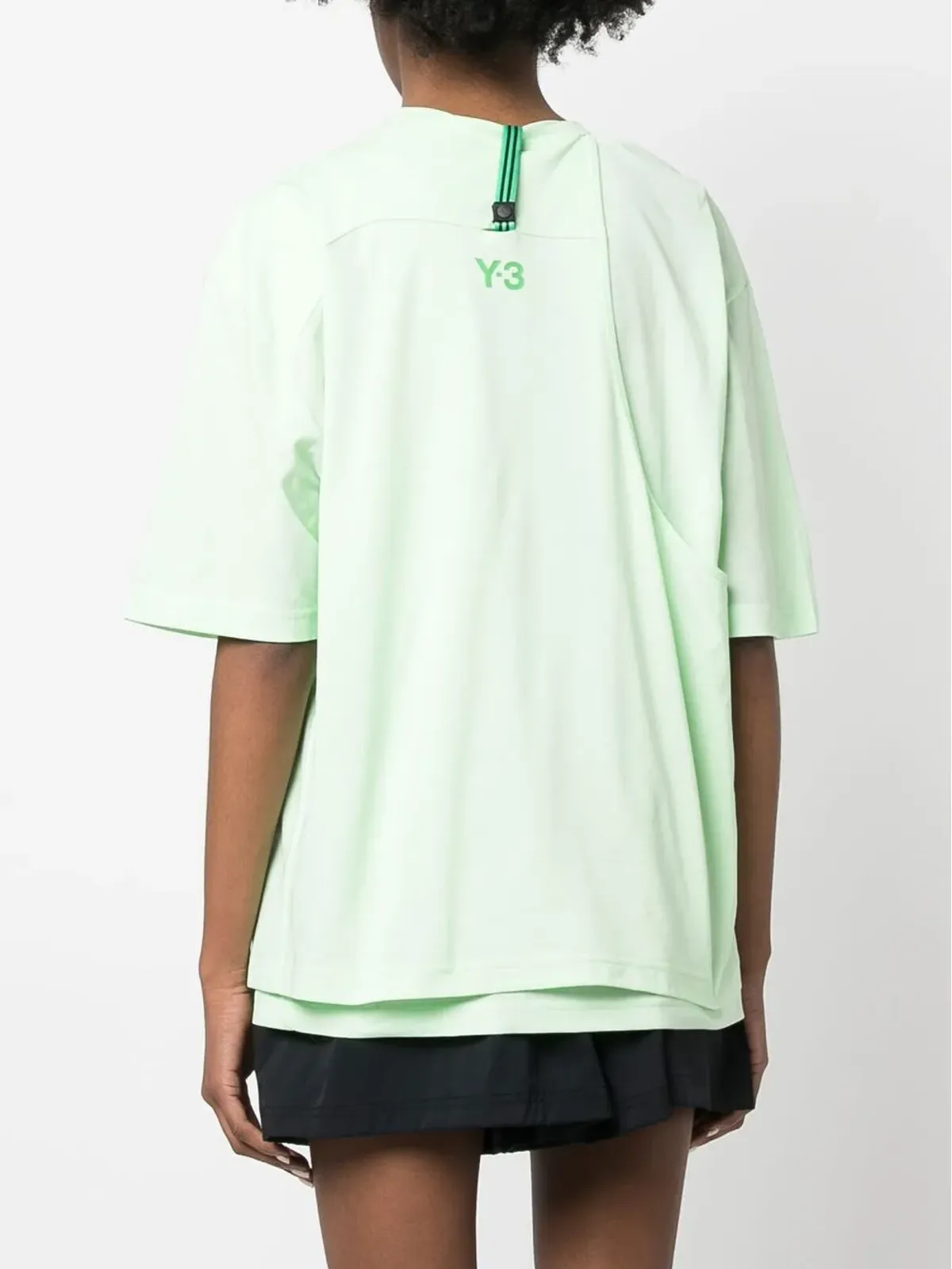 Y-3 レイヤード ロゴプリント Tシャツ - 画像4