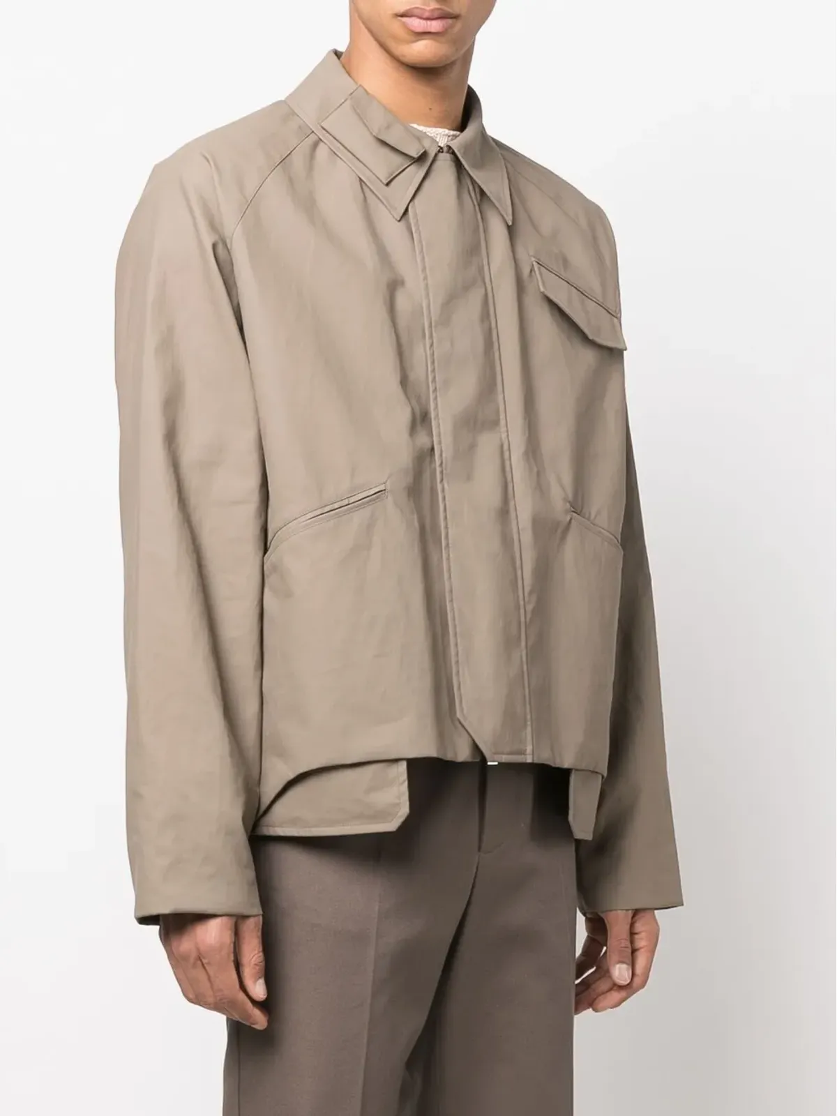 FENDI アシンメトリーヘム シャツジャケット - 画像3