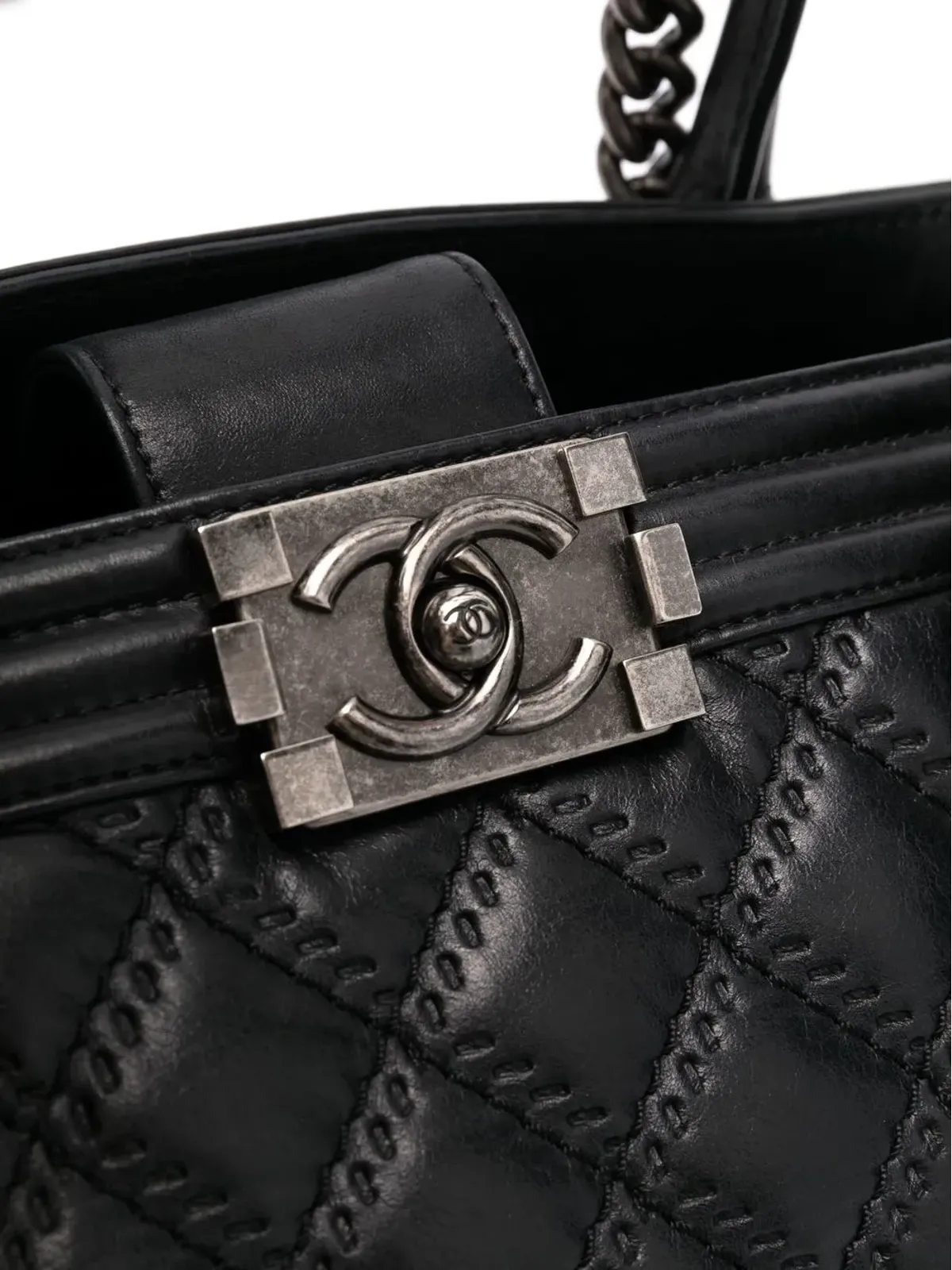 CHANEL Pre-Owned ボーイ トートバッグ - 画像4