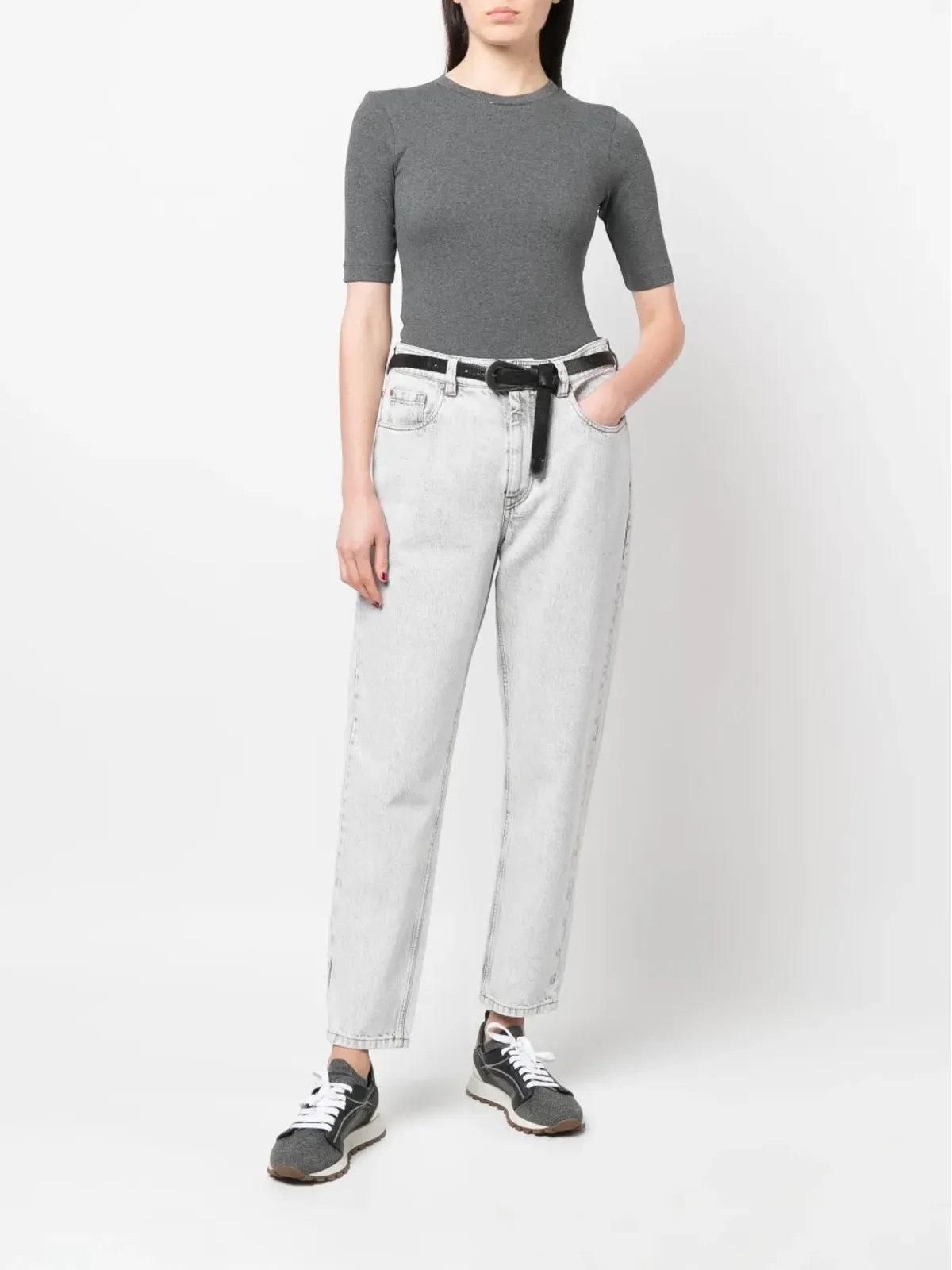 Brunello Cucinelli ショートスリーブニットトップ - 画像2