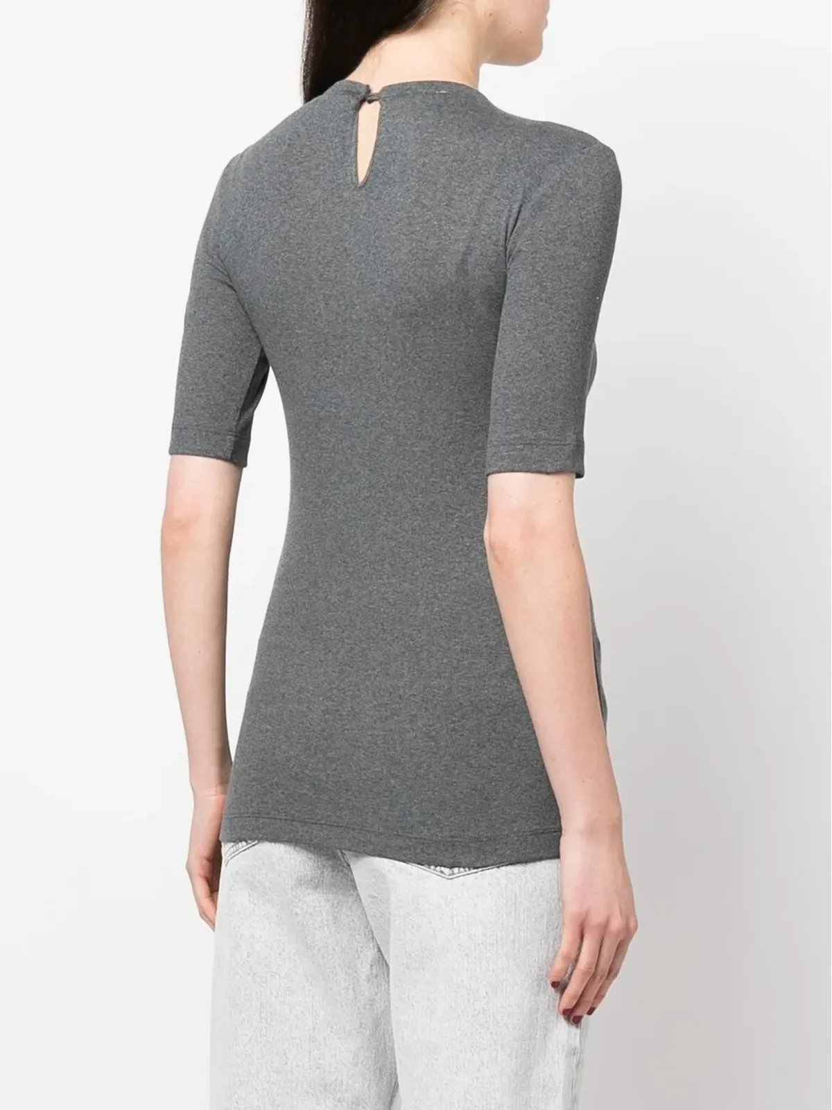 Brunello Cucinelli ショートスリーブニットトップ - 画像4