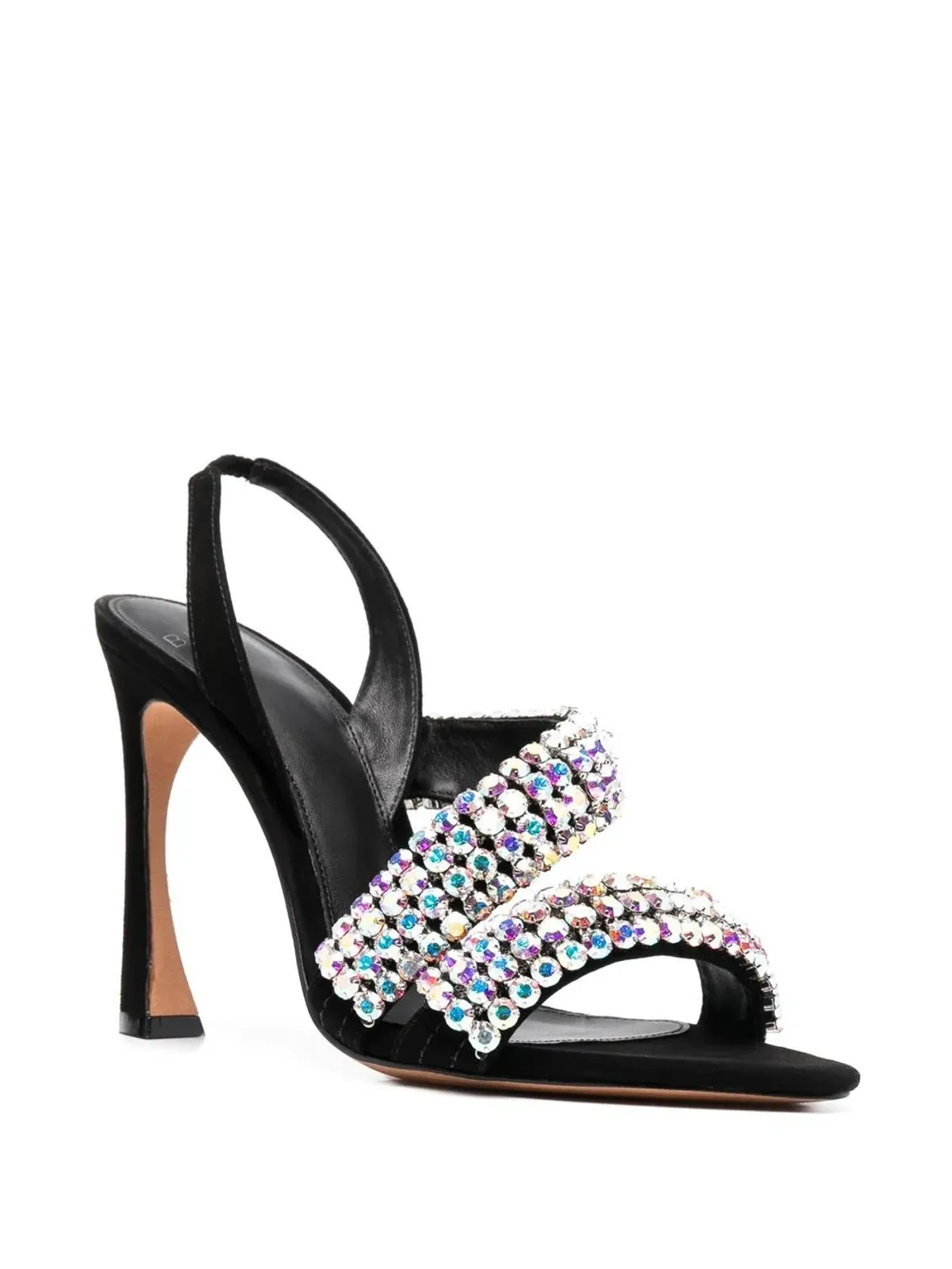 Alexandre Birman クリスタル装飾レザーサンダル - 画像2