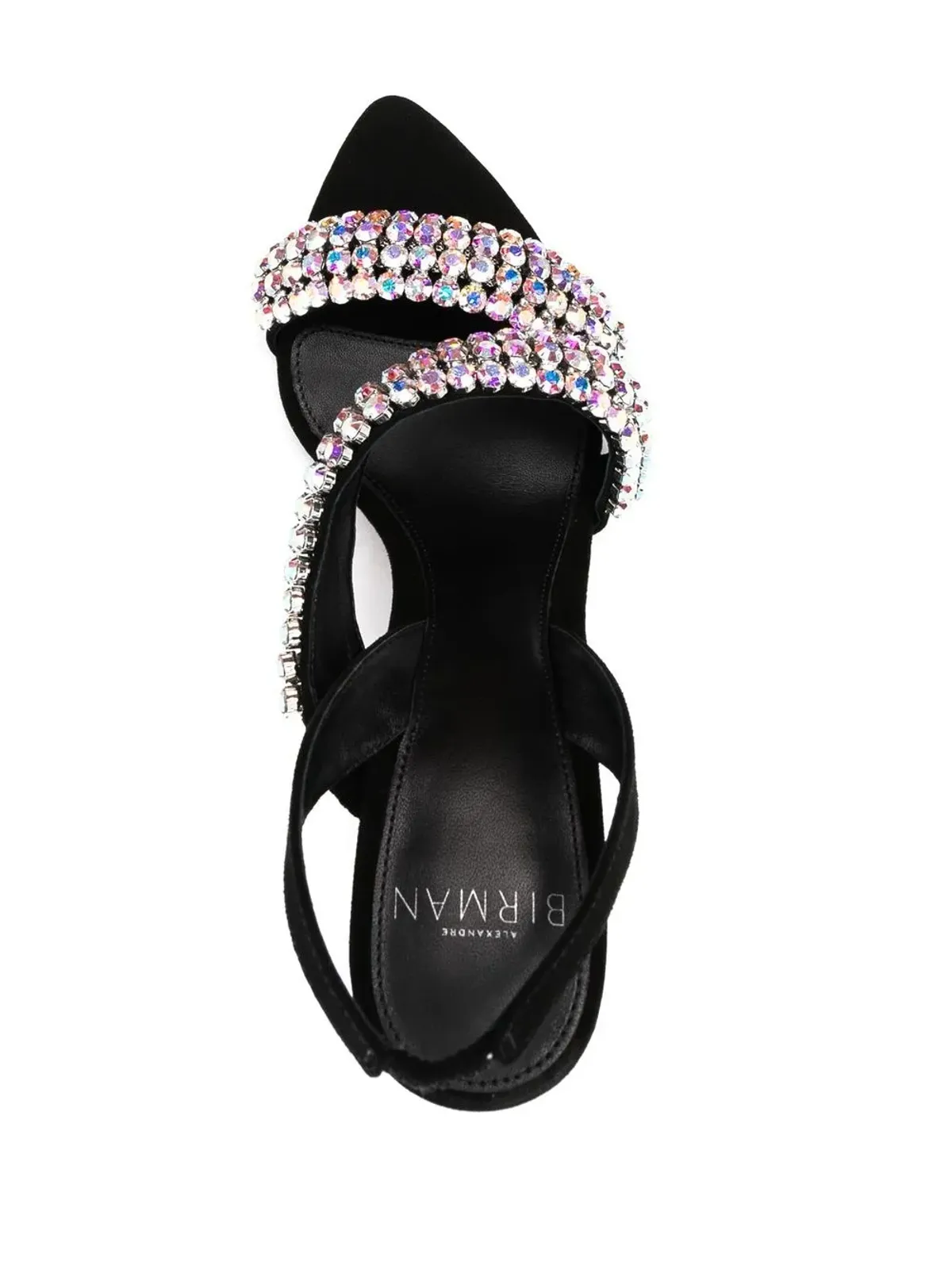 Alexandre Birman クリスタル装飾レザーサンダル - 画像4