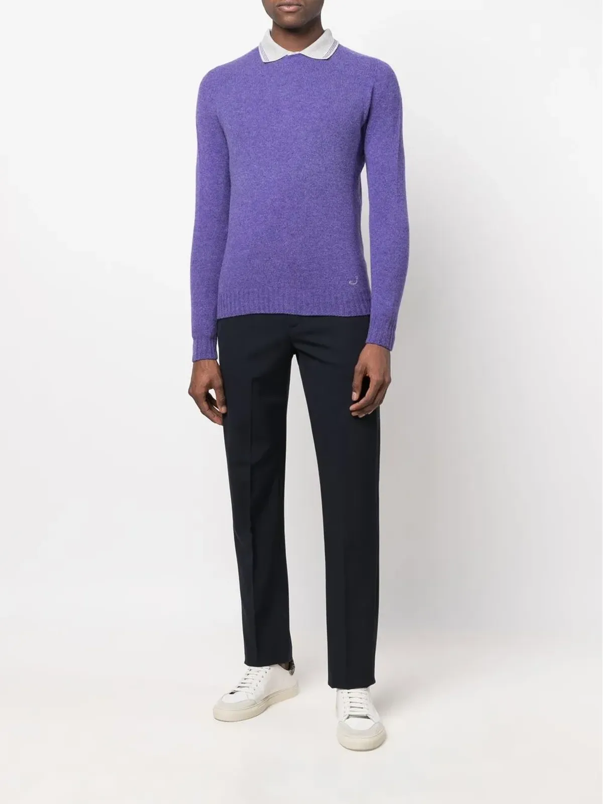 Jacob Cohën ポロカラー コットン スウェットシャツ - Purple - 画像2