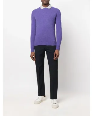 Jacob Cohën ポロカラー コットン スウェットシャツ - Purple - サムネイル2