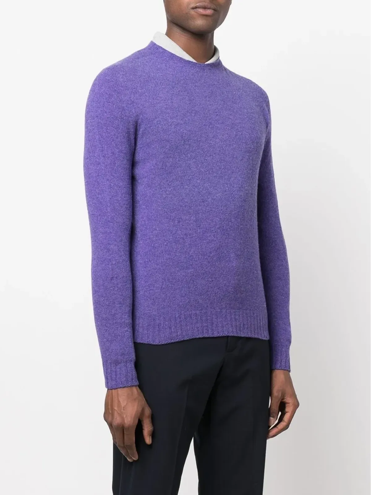 Jacob Cohën ポロカラー コットン スウェットシャツ - Purple - 画像3