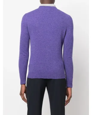 Jacob Cohën ポロカラー コットン スウェットシャツ - Purple - サムネイル4