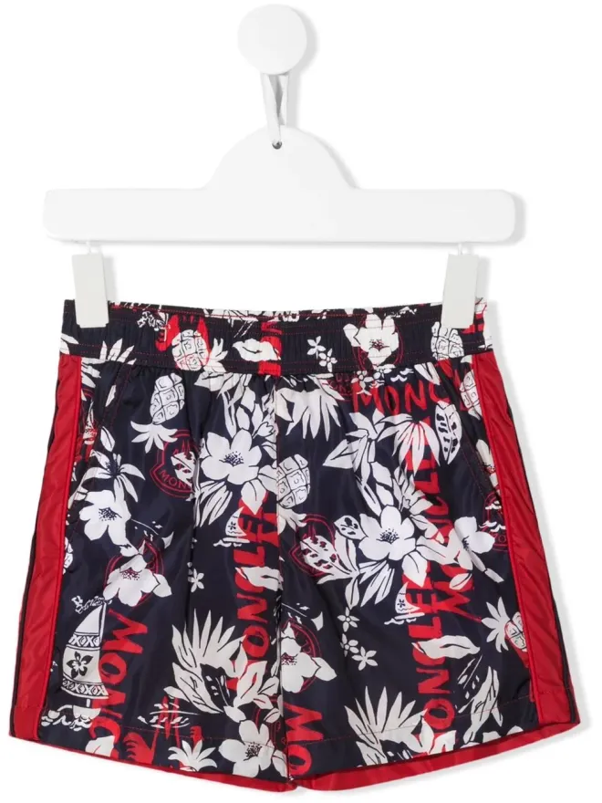 Moncler Enfant Moncler Enfant 花柄プリントのスイムショーツの商品画像