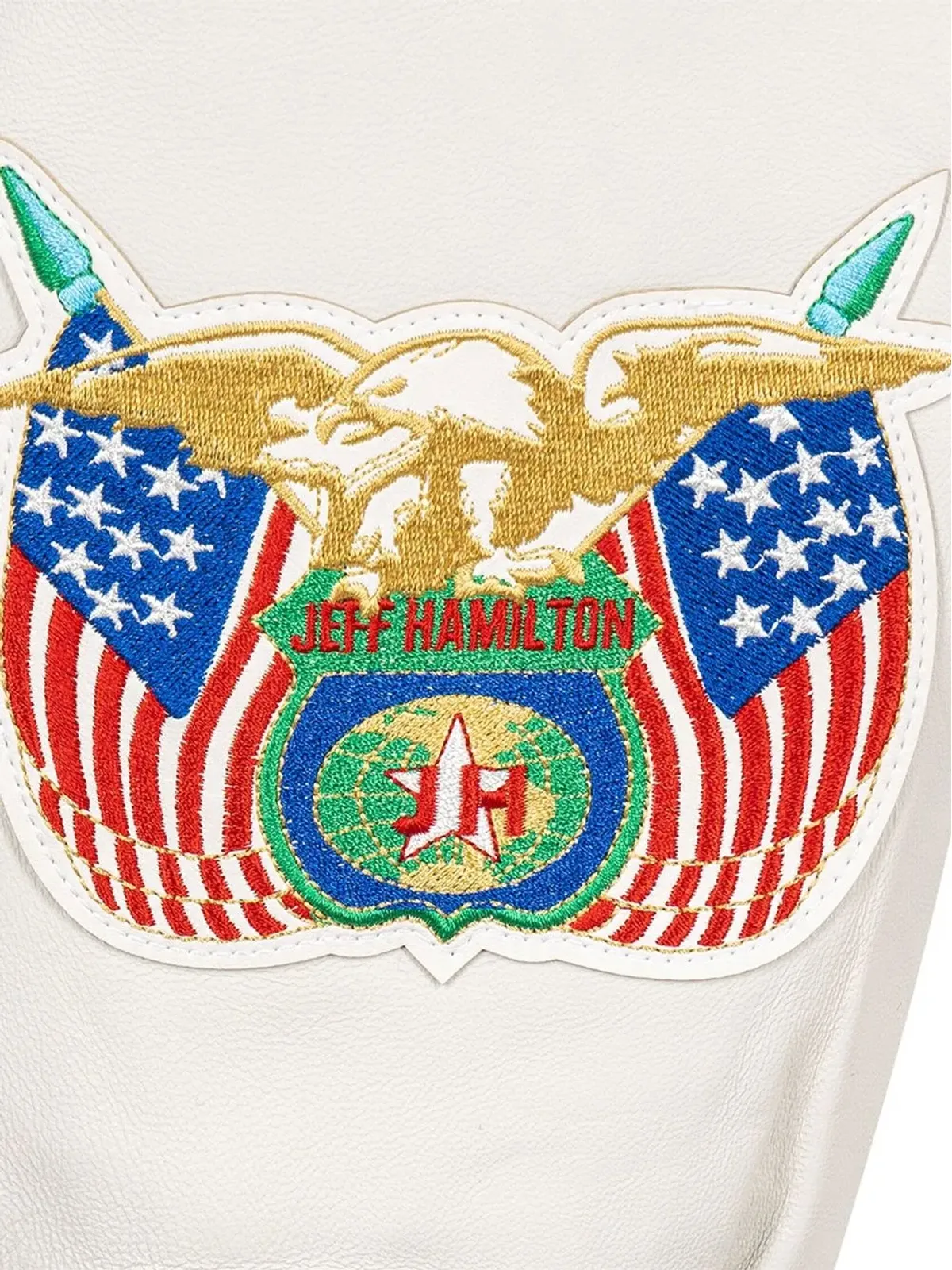 Jeff Hamilton × Chicago Bulls ボンバージャケット - レッド - 画像3