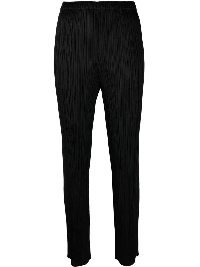 Pleats Please Issey Miyake Pleats Please Issey Miyake エラスティケイテッドウェスト スリップオン ストレートパンツの商品画像