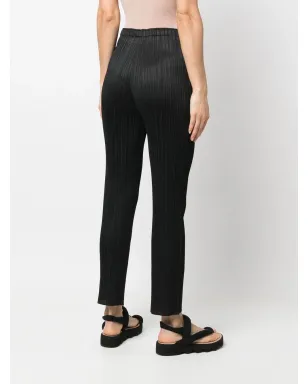 Pleats Please Issey Miyake エラスティケイテッドウェスト スリップオン ストレートパンツ - サムネイル4