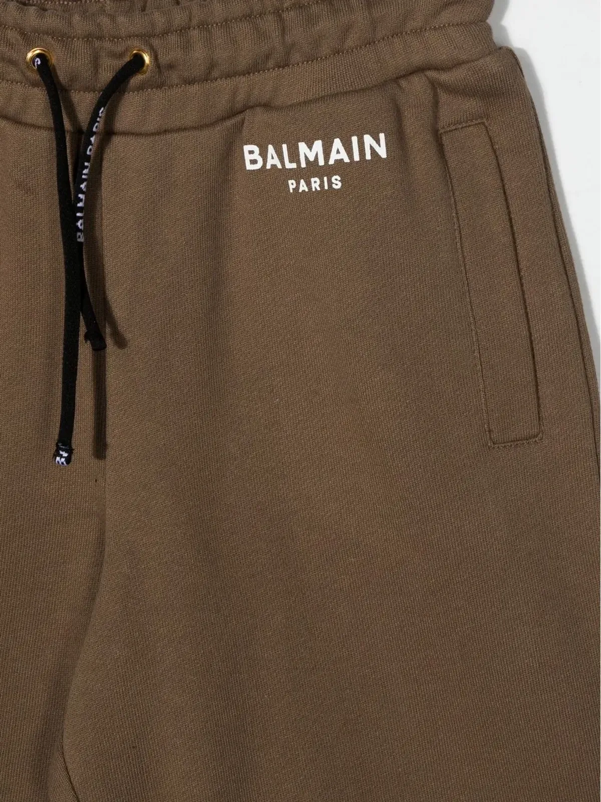 Balmain Kids ロゴプリント トラックショーツ - 画像3