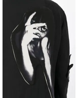 Yohji Yamamoto グラフィックプリント コットン ブレザー - サムネイル5