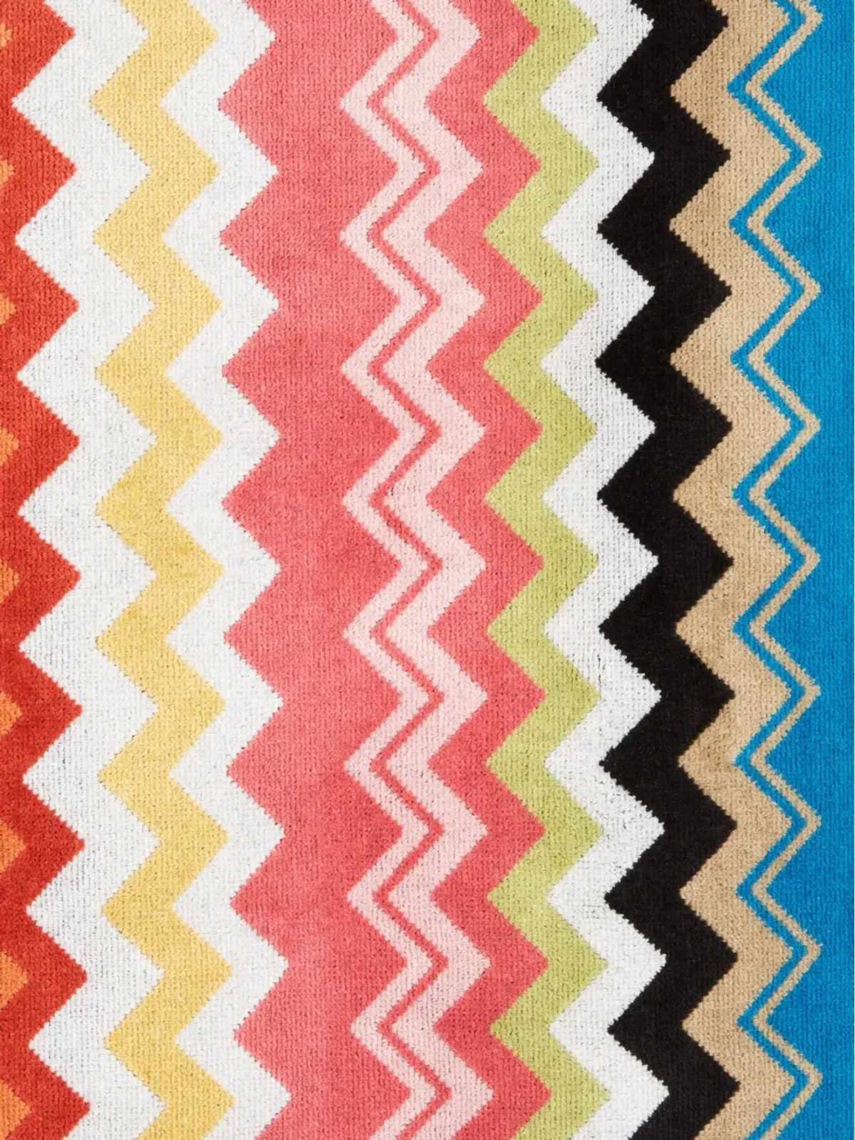 Missoni Home ジグザグ織りフード付きバスローブ - 画像2