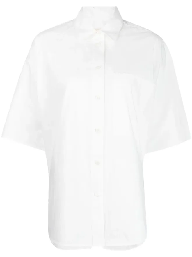 Lee Mathews Lee Mathews 半袖コットンシャツ - Whiteの商品画像