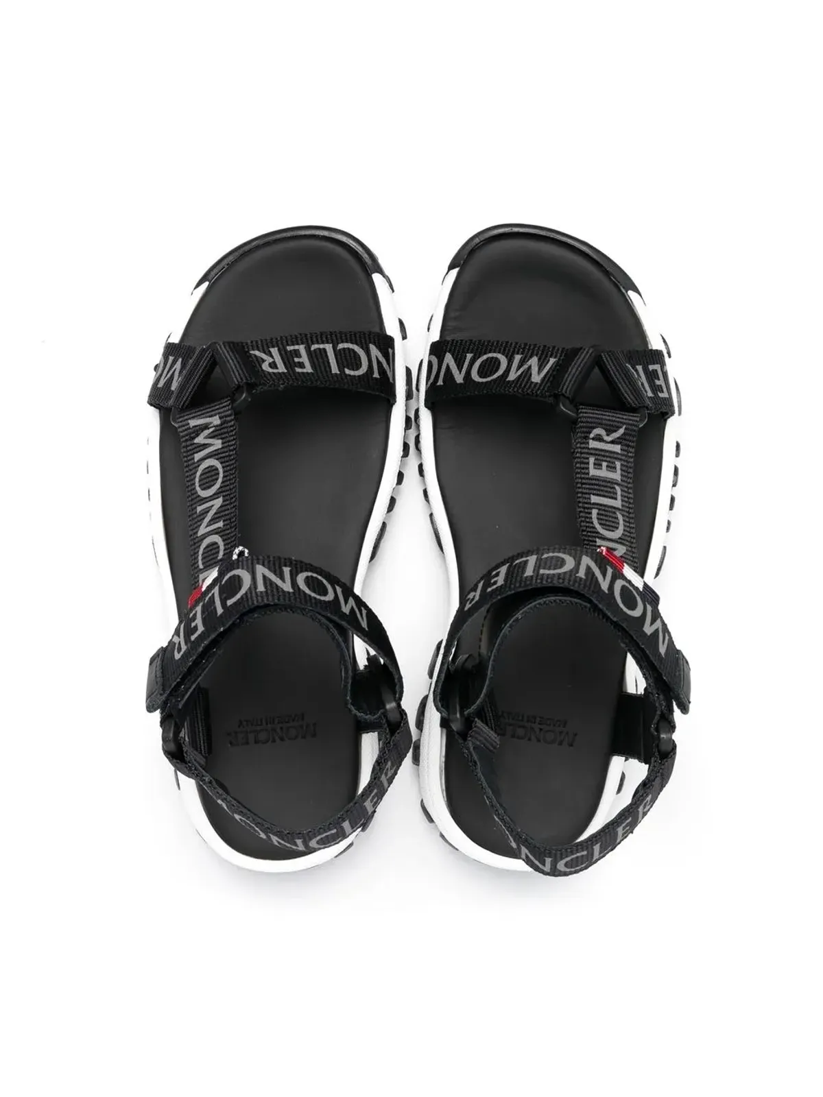 Moncler Enfant ロゴプリントストラップサンダル - 画像3