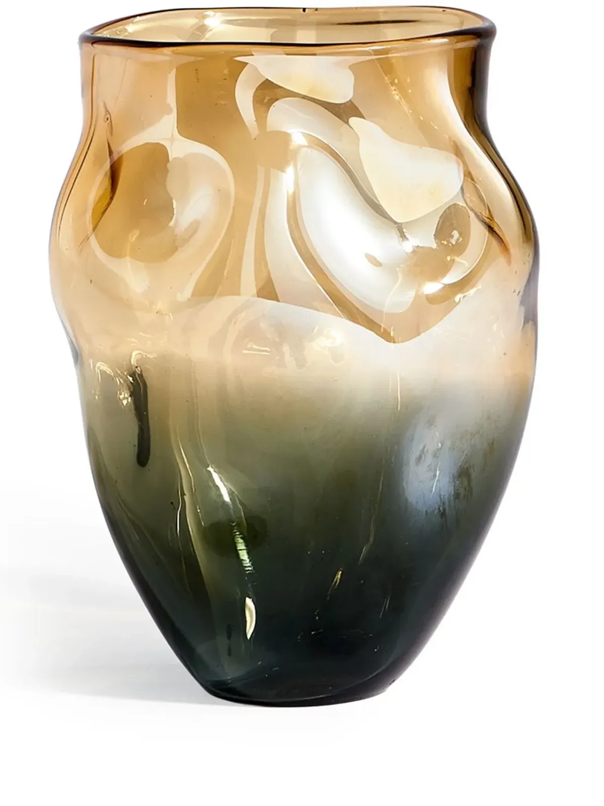 POLSPOTTEN Collision glass vase - Neutrals - 画像1